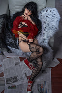 Vanessa – Poupée réaliste en silicone 161 cm, beauté gothique au regard ensorcelant