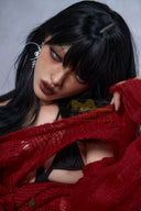 Vanessa – Poupée réaliste en silicone 161 cm, beauté gothique au regard ensorcelant